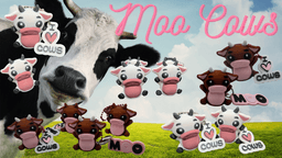 Moo Cow Keychain 3d model