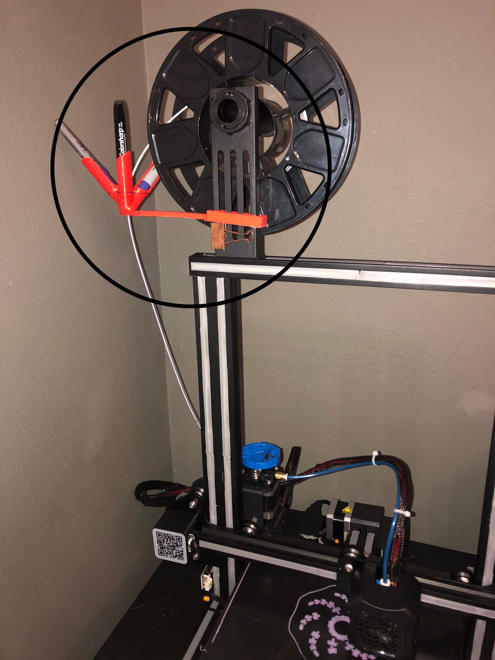 Ender 3-V2-PRO Sharpie colorer 3d model