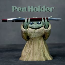Grogu Grip – The Baby Yoda Pen Holder! 3d model