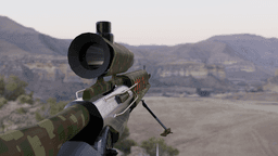 FUTURISTIC SNIPER RIFLE WITH BIPOD, RIGGED AND ANIMATED 3d model