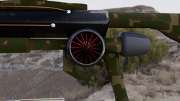 FUTURISTIC SNIPER RIFLE WITH BIPOD, RIGGED AND ANIMATED 3d model