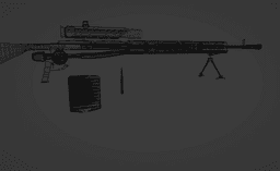 FUTURISTIC SNIPER RIFLE WITH BIPOD, RIGGED AND ANIMATED 3d model