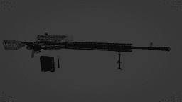 FUTURISTIC SNIPER RIFLE WITH BIPOD, RIGGED AND ANIMATED 3d model