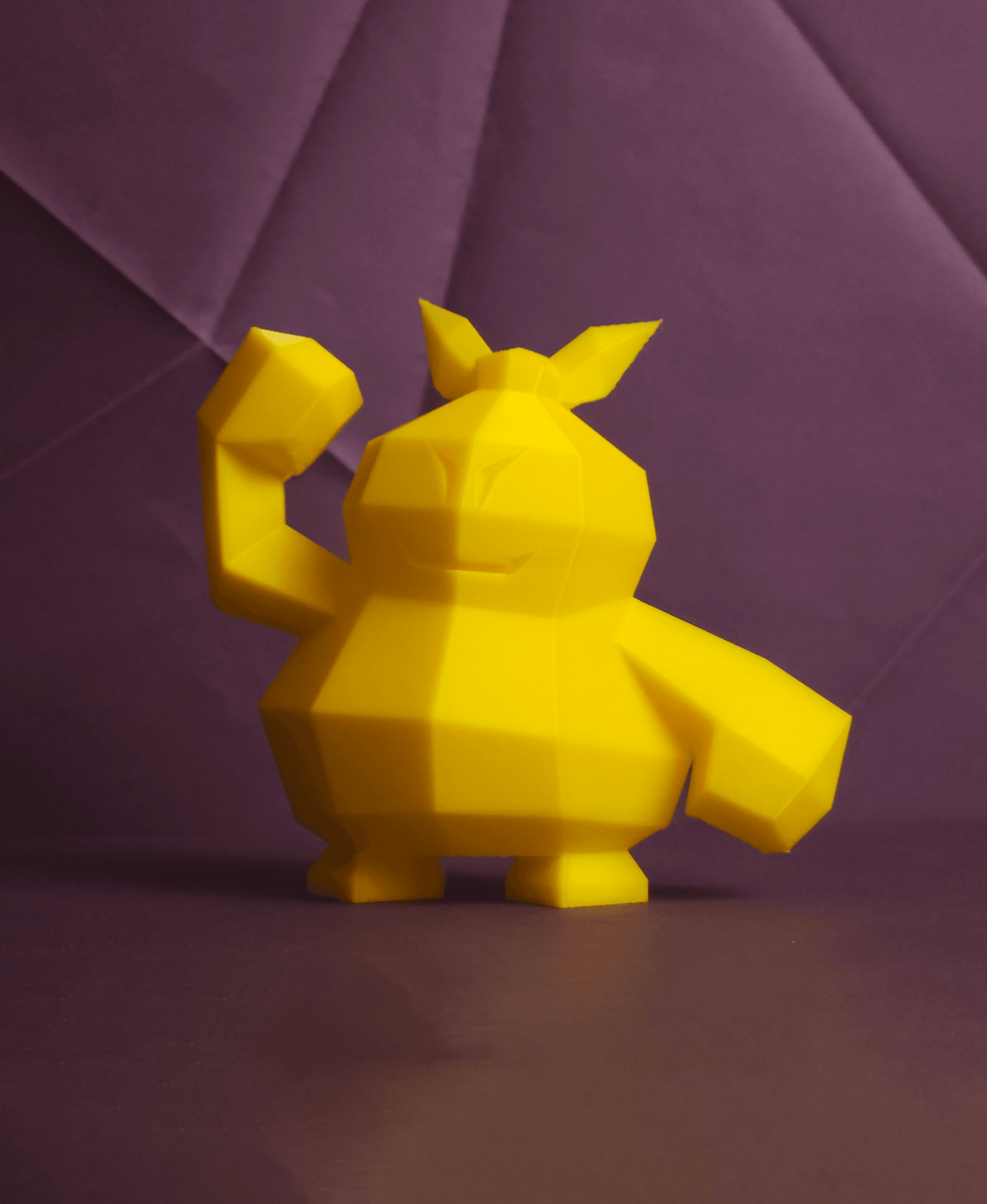 Makuhita Low Poly Pokemon 3d model