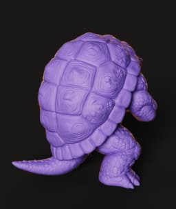 Muscle Tortoise STL | Fantasy Sculpture 3D Print | Detailed 3d model