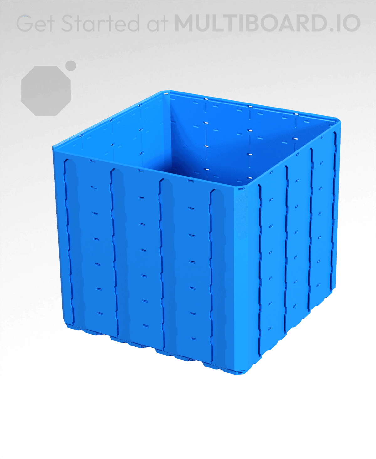 Multibuild Storage 4x4x3.5 LU - Topped Rail - MultiBin Shell - 3D model by MultiBuild on ...