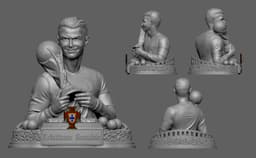 Cristiano Ronaldo 3D Scanning STL Printable 3d model