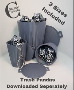 Mini Trash Can 3d model