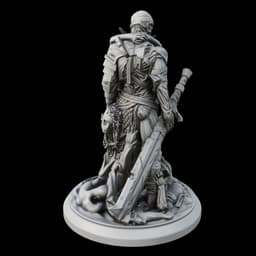 Necromancer and Knight 3d model