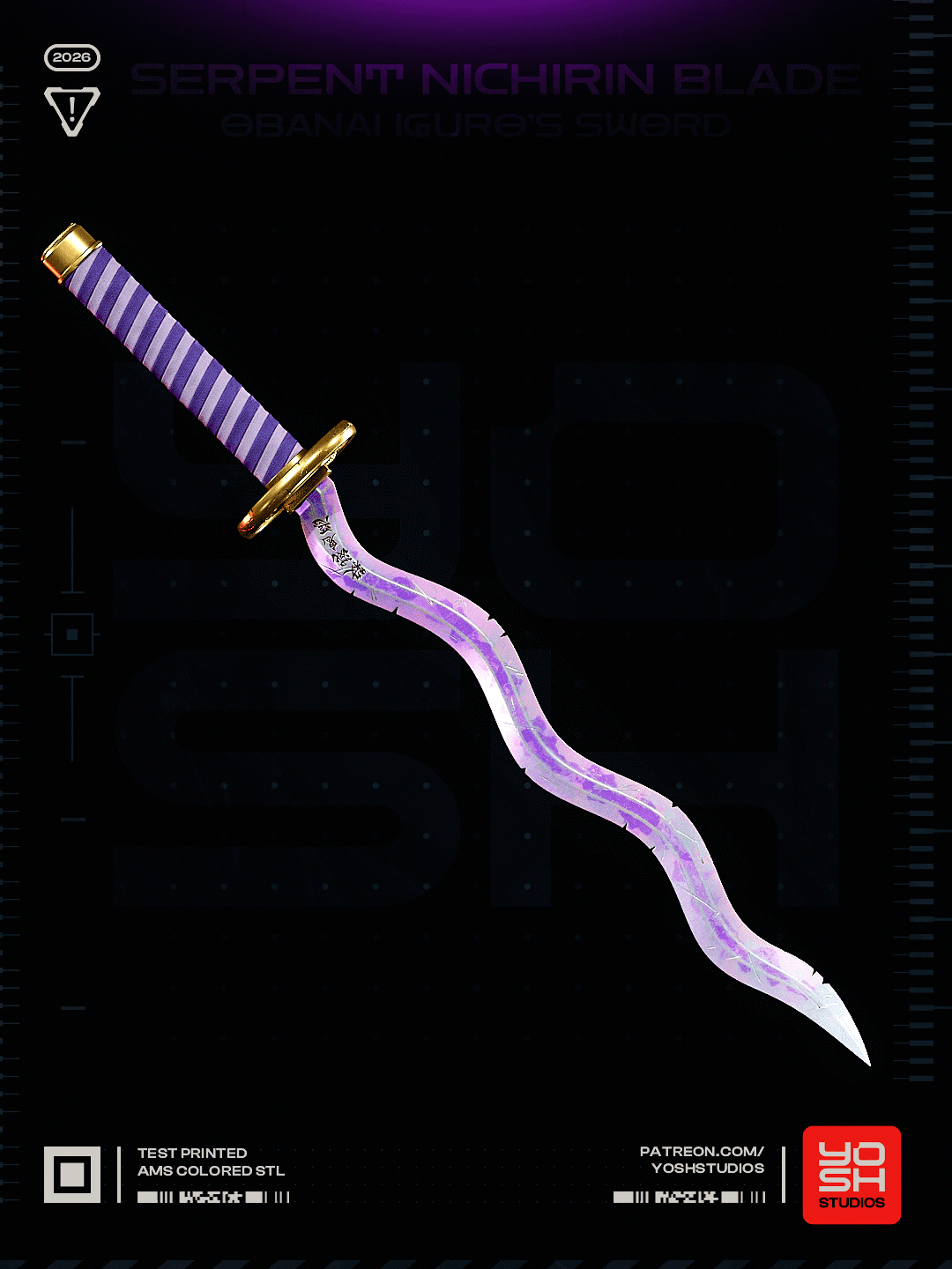 Iguro Sword 3D Printer STL file 3d model