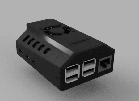 BTT PI4B CB1/CM4 FULL CASE 3d model