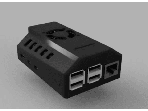 BTT PI4B CB1/CM4 FULL CASE 3d model