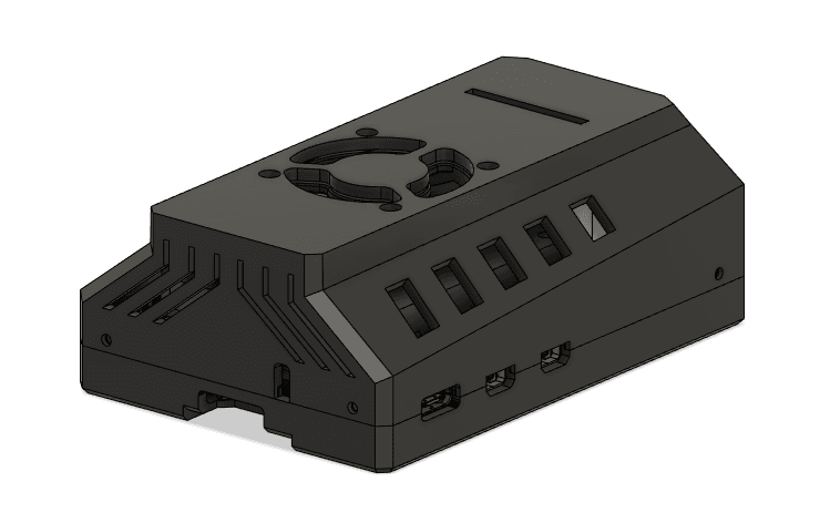 BTT PI4B CB1/CM4 FULL CASE 3d model