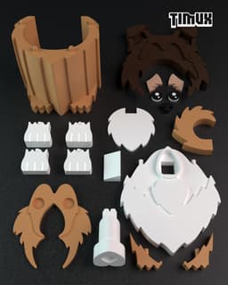 ROUGH COLLIE GLASSES HOLDER 3d model