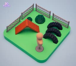 German Shepherd Training Grounds 3d model