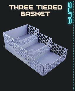 Three Tier Basket 3d model