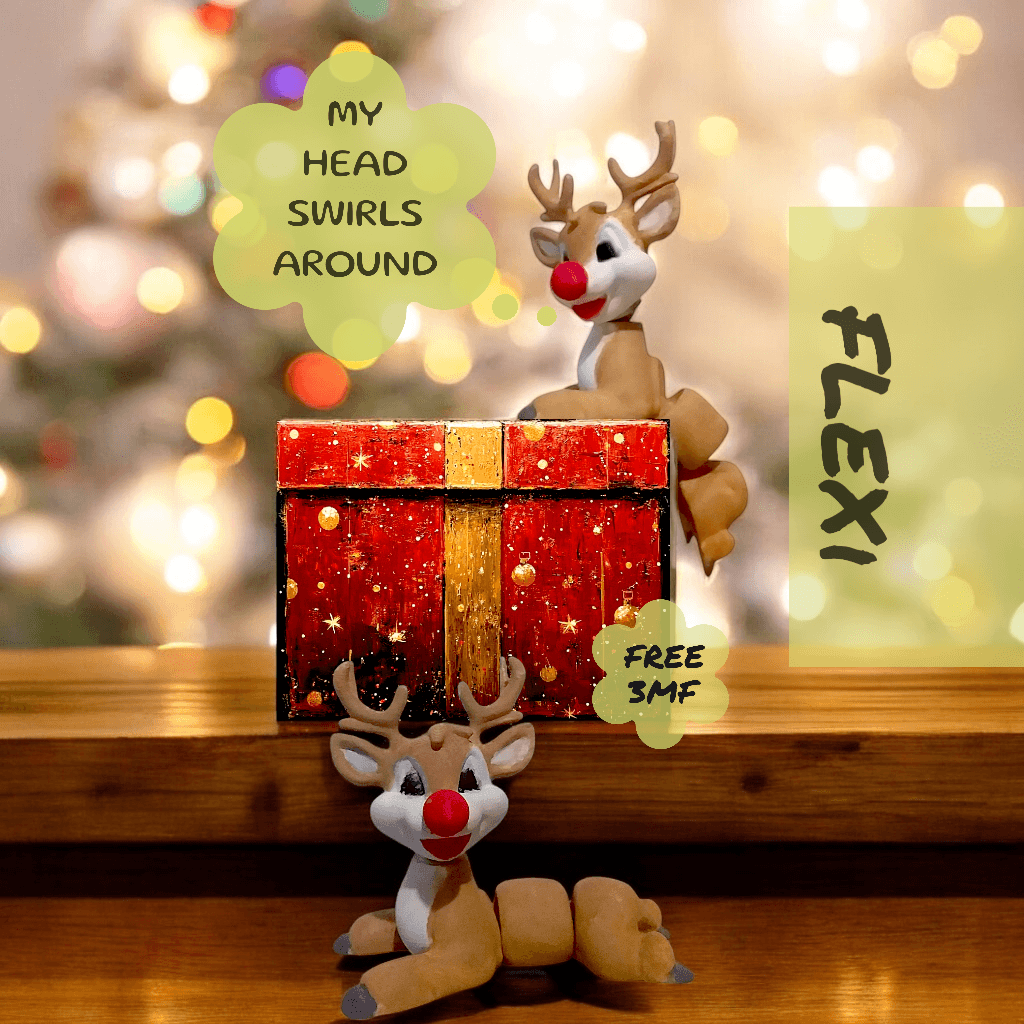 Red Nose Reindeer 3d model