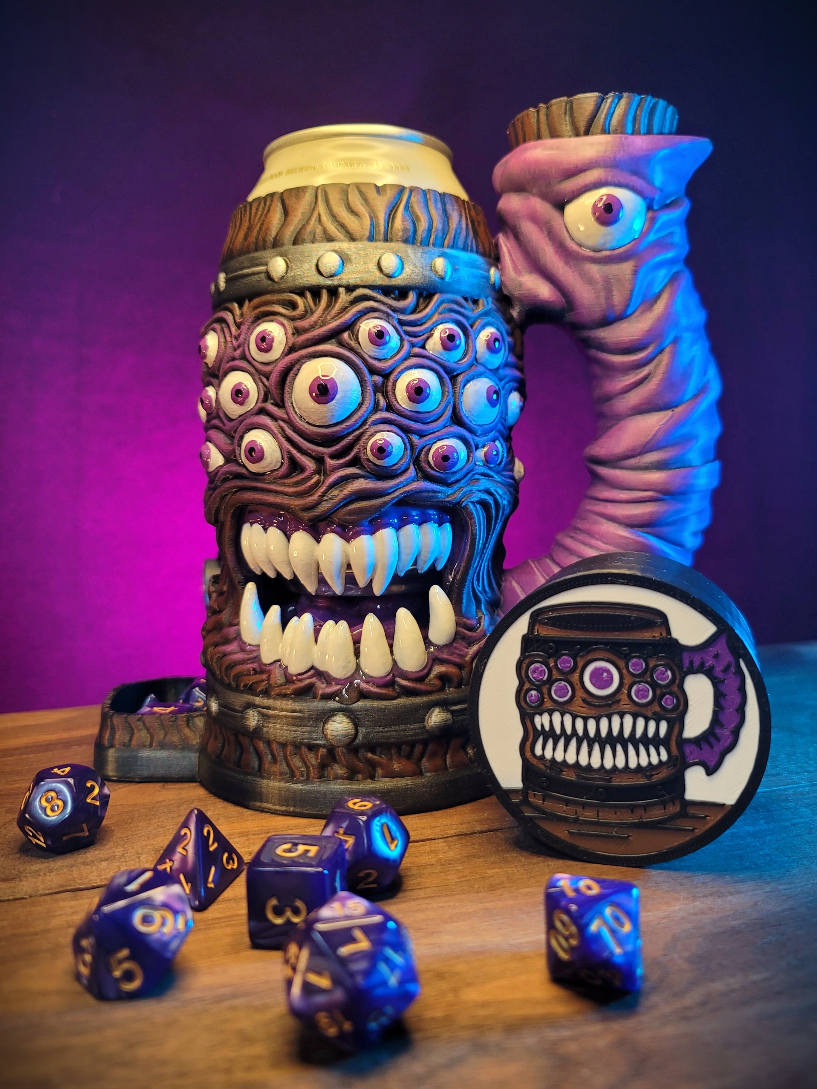 Mr Peepers 12oz Mimic Can Cozy Dice Tower 3d model