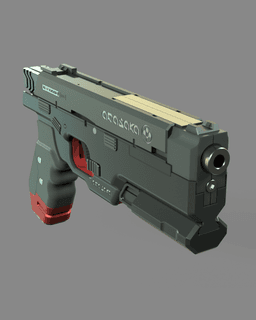Chaos - Maelstrom Legendary Pistol | Cyberpunk 2077 | Version 2.0 3d model