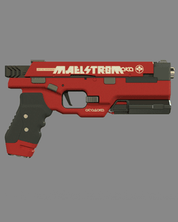Chaos - Maelstrom Legendary Pistol | Cyberpunk 2077 | Version 2.0 3d model