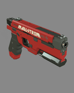 Chaos - Maelstrom Legendary Pistol | Cyberpunk 2077 | Version 2.0 3d model