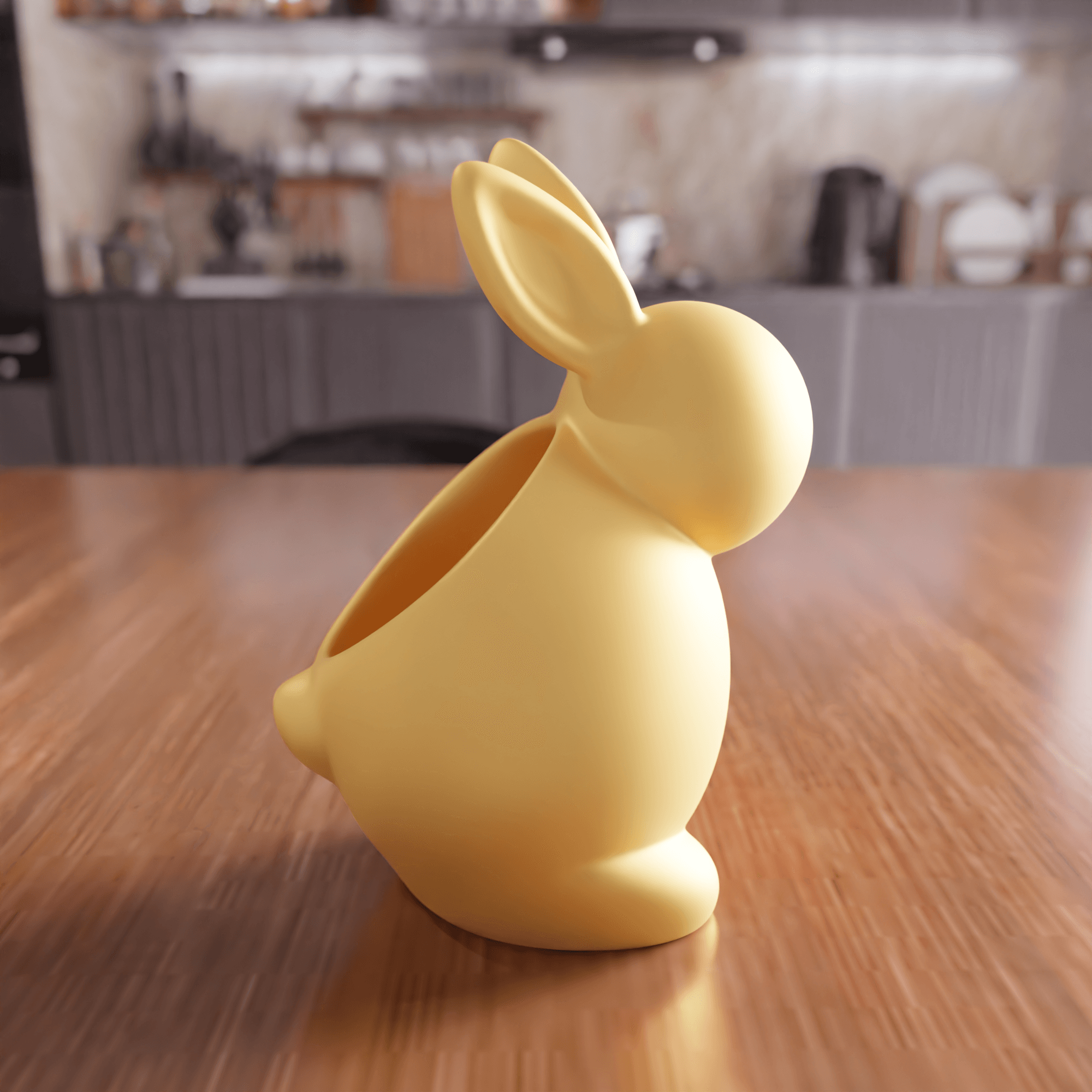 Bunny Container - Easter Desk Organizer 3d model