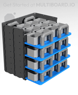 4x1 - Internal Grid - Stacking Plate 3d model