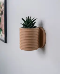 Planter with Hidden Drip Tray - Poppy 2 3d model