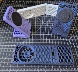 Print in Place Quadlock Mag Phone Stand - Water 3d model
