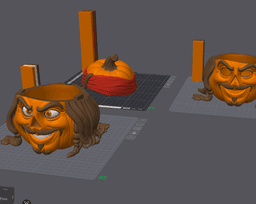 Jack Sparrow Pumpkin – Decor & Candy Bowl Versions 3d model