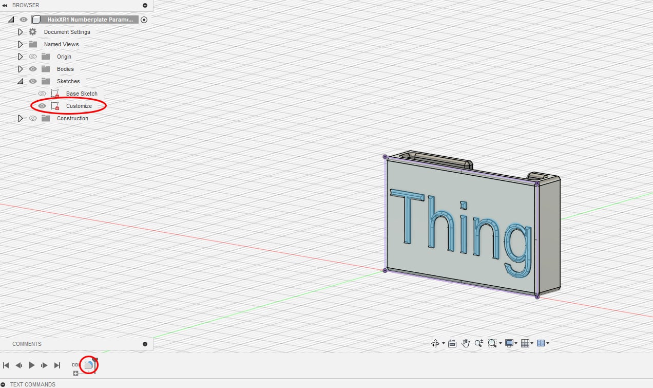 Haix XR1 Numberplate .step 3d model