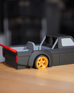 Hoonitruck Bed - Desk Organizer (attached to front end release) 3d model