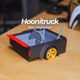 Hoonitruck Bed - Desk Organizer (attached to front end release) 3d model