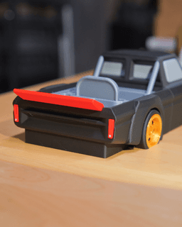 Hoonitruck Bed - Desk Organizer (attached to front end release) 3d model