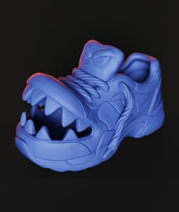 Monster Sneaker STL | Décor 3D Print | HighDetail 3d model