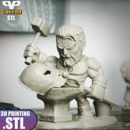 Tony Stark Chibi STL for 3D Printing ChibiSTL 3DXM 3d model