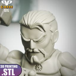 Tony Stark Chibi STL for 3D Printing ChibiSTL 3DXM 3d model