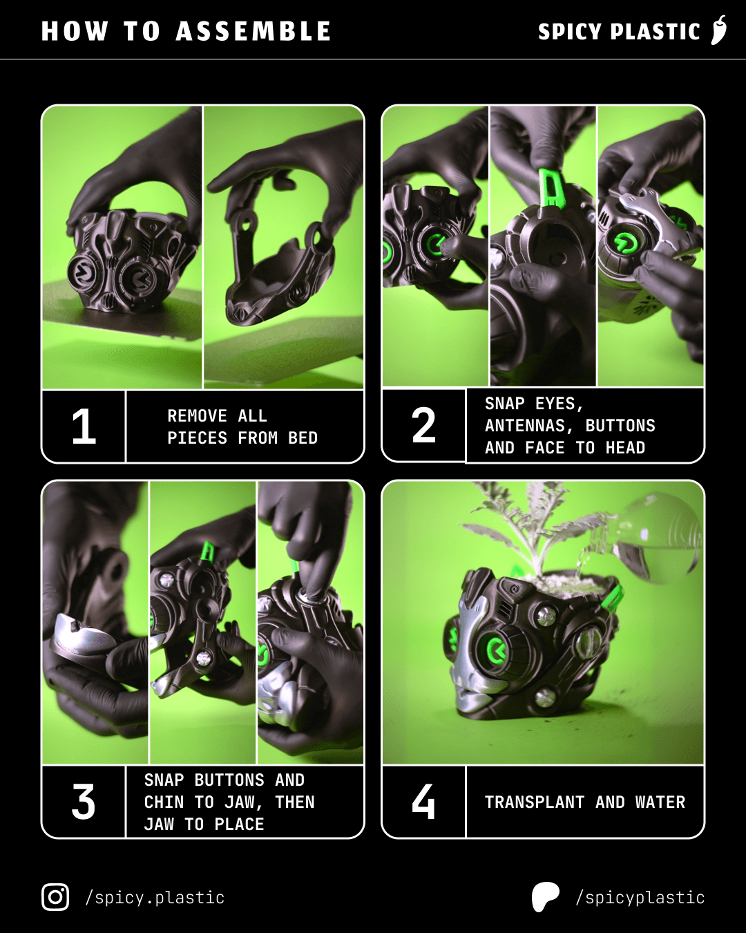 Robot Planter 3d model