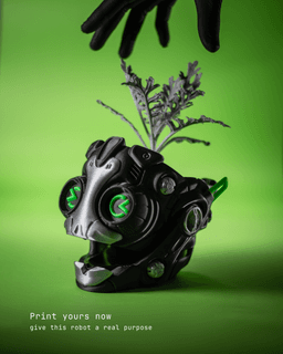 Robot Planter 3d model