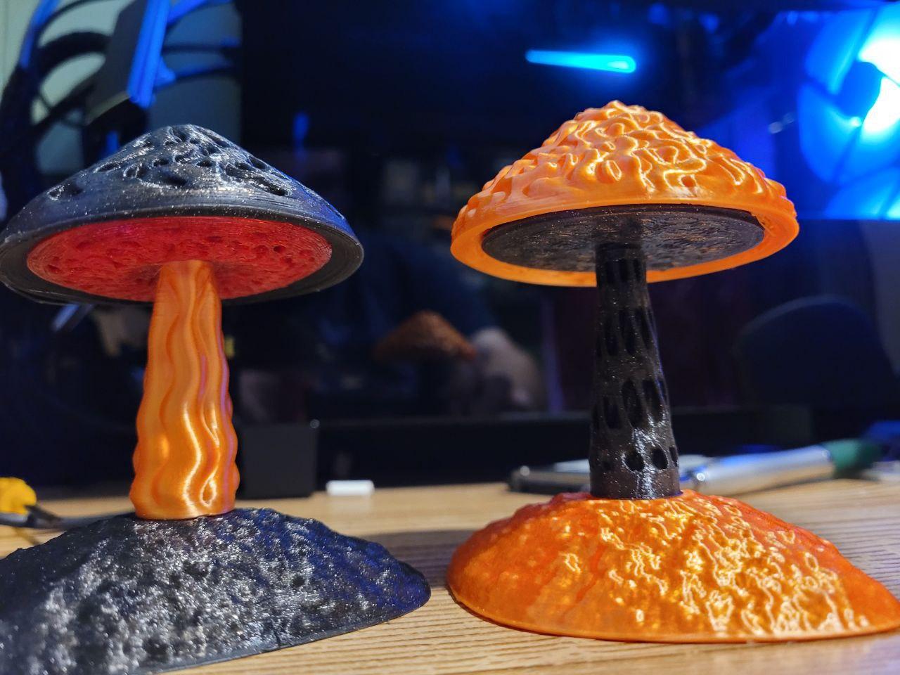 Wavey Modular Mushrooms - Love the idea - 3d model