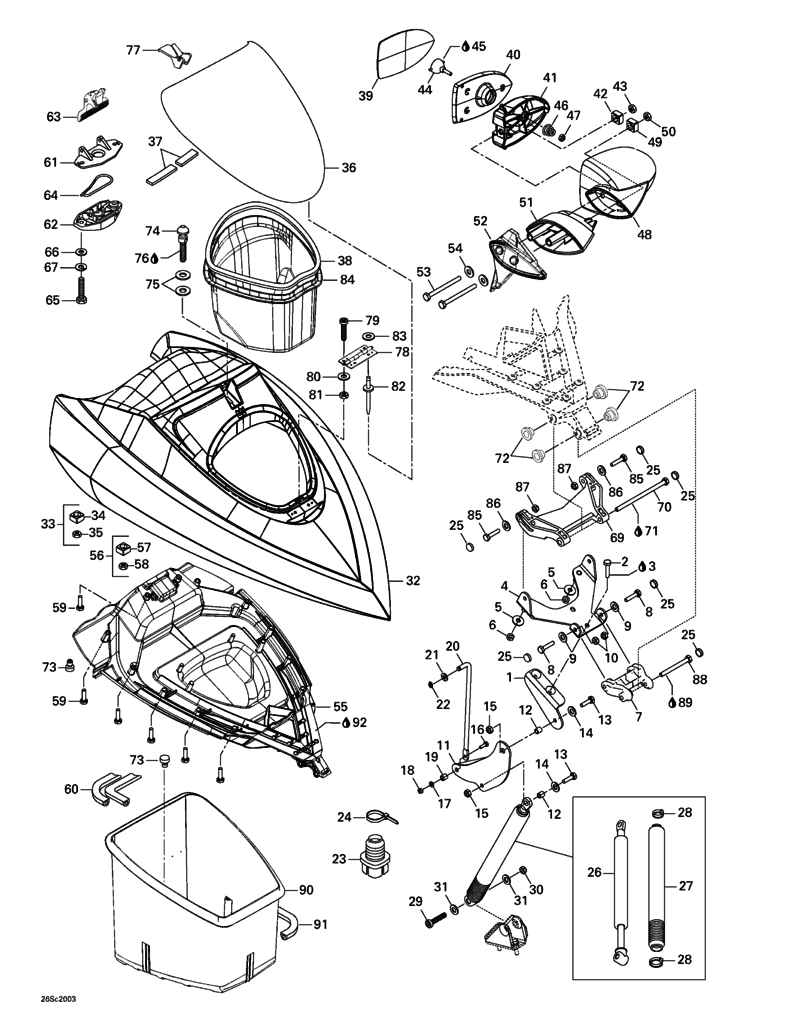 Sea-Doo front arm 3d model