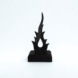 FIRE FLAME SCULPTURE / THE GOLDEN FIRE 3d model