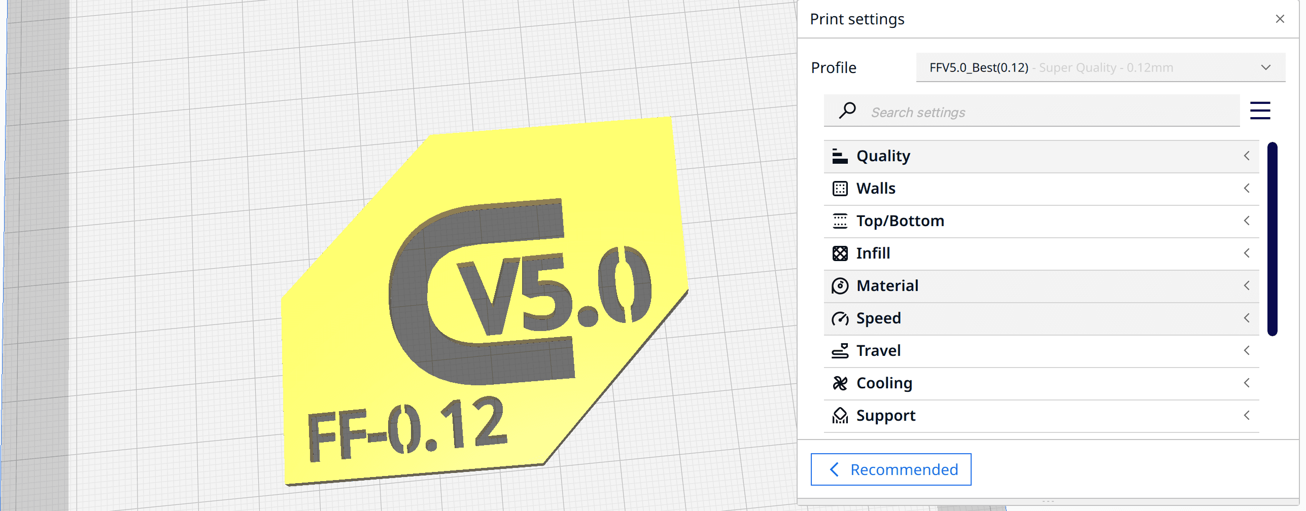 Cura V5.0 Best (0.12) Profile from Filament Friday 3d model