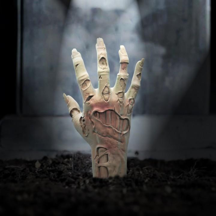 Zombie Hand (Pre-Supported) 3d model