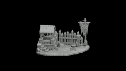 Frozen Watch Post STL - Printable D&D Tabletop Terrain 3d model
