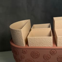 Fuzzy Desk Organizer - Multi Texture Print 3d model