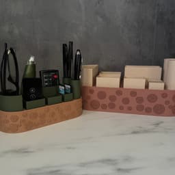 Fuzzy Desk Organizer - Multi Texture Print 3d model