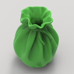 CLOTH POUCH VASE 3d model