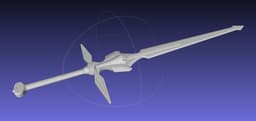 Sword Art Online Dark Repulser Sword Assembly 3d model