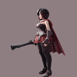 Ruby Rose v2 3d model